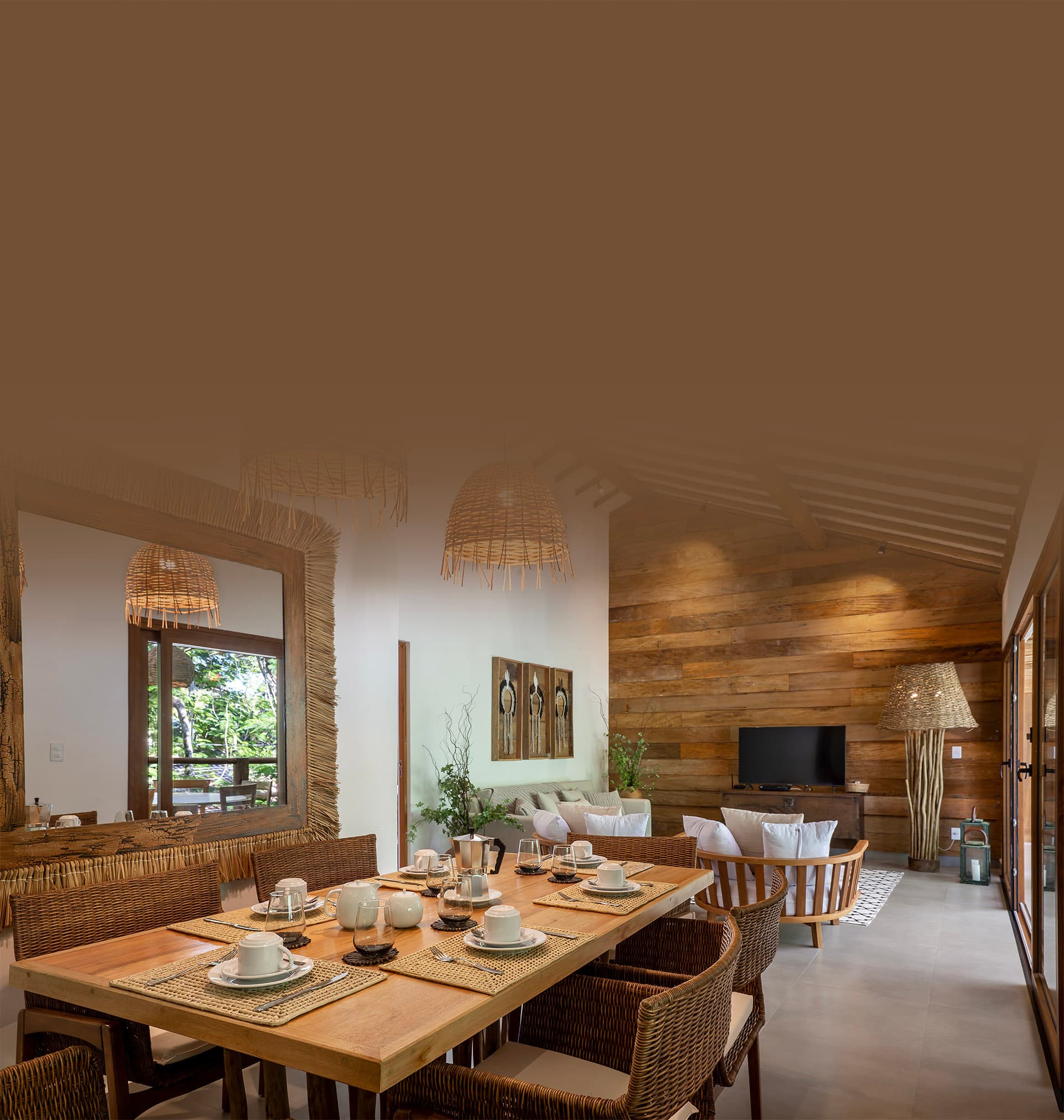 Interior elegante do Flamboyant Residence Quadrado